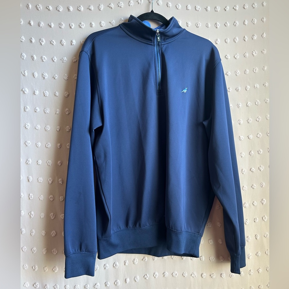 Fairway & Greene F&G Tech Quarter Zip Golf Pullover Sz L‎ Navy Blue